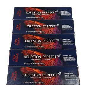 x5 Wella Koleston Perfect 6/34 Hair Color Dye Tubes Dark Blonde Gold Red